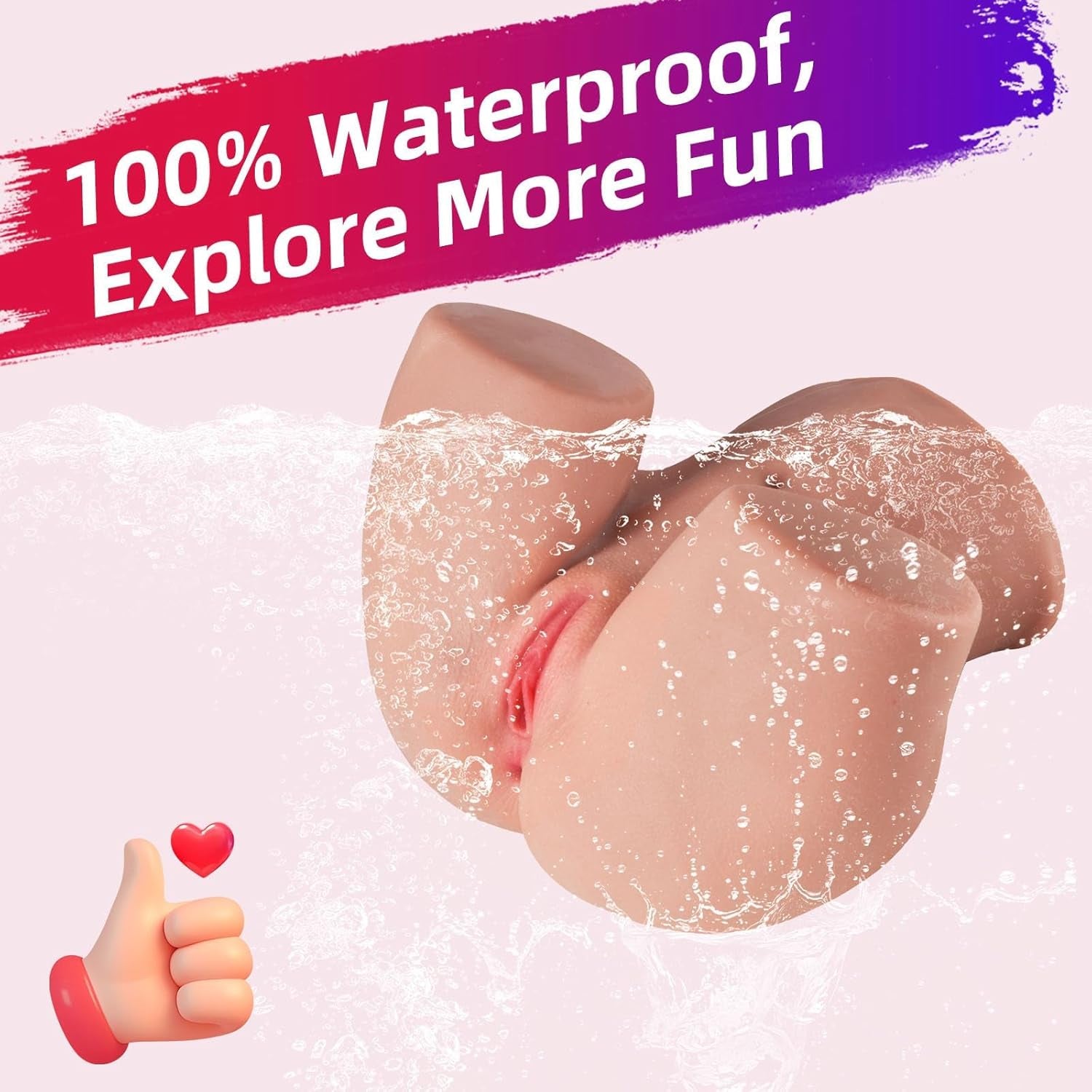 Male Masturbator Adult Sex Toys - 2 Holes Pocket Pussy Realistic Sex Dolls Male Sex Toys for Men Masturbation, 5.9 LB 3D Lifelike Soft Butt with Vagina and Anal Sex Pleasure Adult Toys Stroker