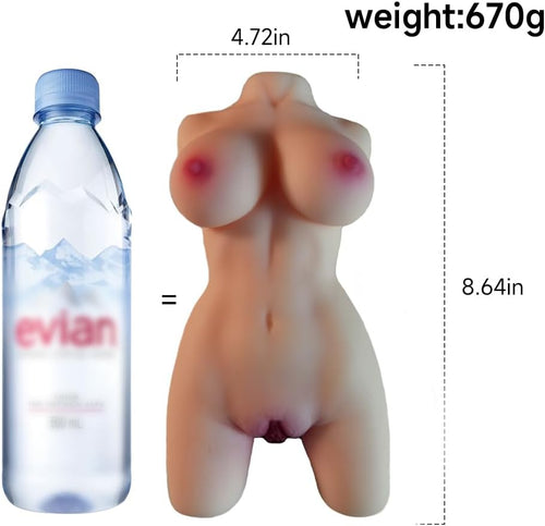 1.4LB Male Masturbator with Portable, TPE Small Sex Doll with Pussy Vaginal Anal,Adult Sex Adult Doll for Men with Boobs Butt Ass,Real Soft Dolls for Sex,Adult Sex Toy for Men